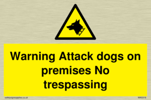 Warning Attack dogs