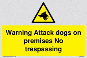 Warning Attack dogs