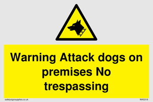 Warning Attack dogs