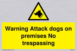 Warning Attack dogs