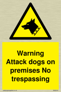 Warning Attack dogs