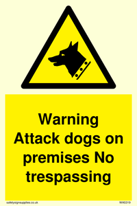 Warning Attack dogs
