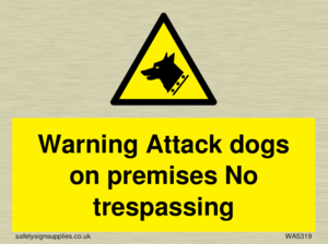 Warning Attack dogs