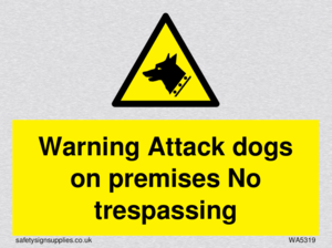 Warning Attack dogs