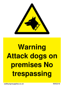 Warning Attack dogs