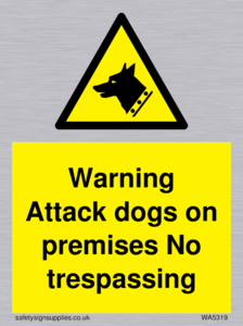 Warning Attack dogs