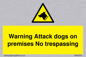 Warning Attack dogs