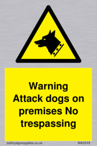 Warning Attack dogs