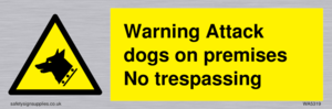 Warning Attack dogs