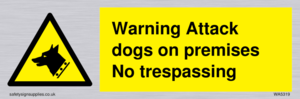 Warning Attack dogs