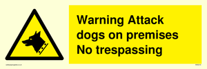 Warning Attack dogs