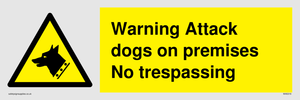 Warning Attack dogs