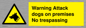 Warning Attack dogs