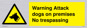 Warning Attack dogs