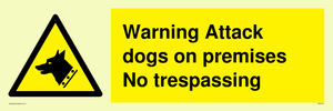 Warning Attack dogs