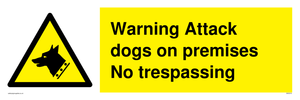Warning Attack dogs