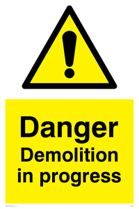 danger demolition in progress