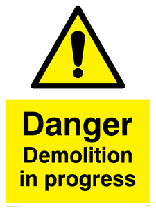 danger demolition in progress