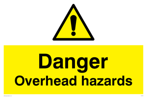 danger overhead hazard