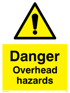 danger overhead hazard