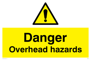 danger overhead hazard
