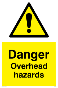 danger overhead hazard
