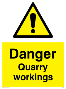 danger quarry workings