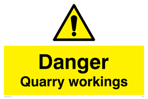 danger quarry workings