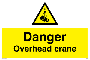 danger overhead crane