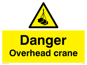 danger overhead crane