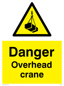danger overhead crane