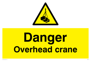 danger overhead crane