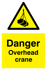 danger overhead crane