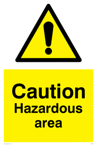 Caution Hazardous Area