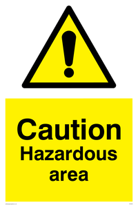 Caution Hazardous Area