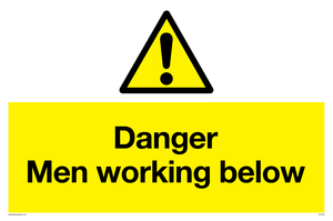 Danger Men working below