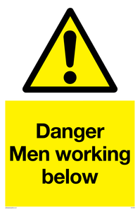 Danger Men working below