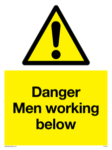 Danger Men working below