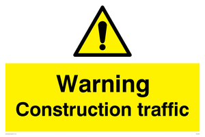 Warning Construction traffic sign 