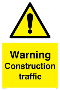 Warning Construction traffic sign 