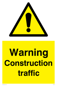 Warning Construction traffic