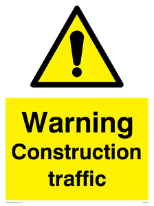 Warning Construction traffic sign 