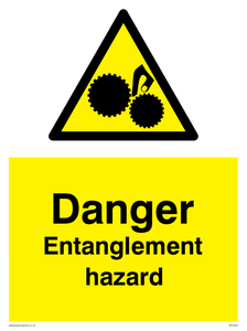 Danger Entanglement hazard