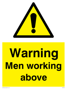 Warning Men working above