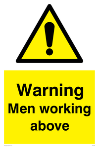 Warning Men working above