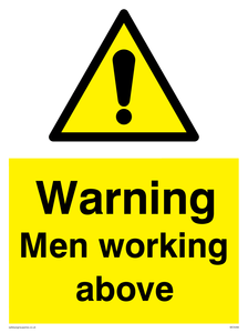 Warning Men working above