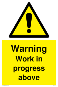 Warning Work in progress above
