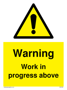 Warning Work in progress above