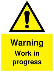 Warning Work in progress