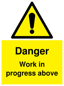 Danger Work in progress above